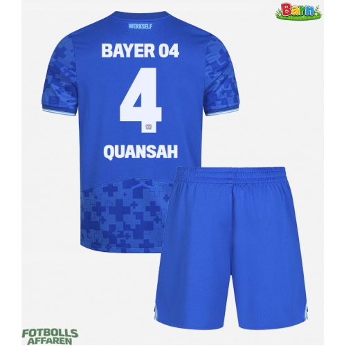 Bayer Leverkusen Jarell Quansah #4 Tredjeställ Barn 2025-26 Kortärmad (+ Korta byxor)